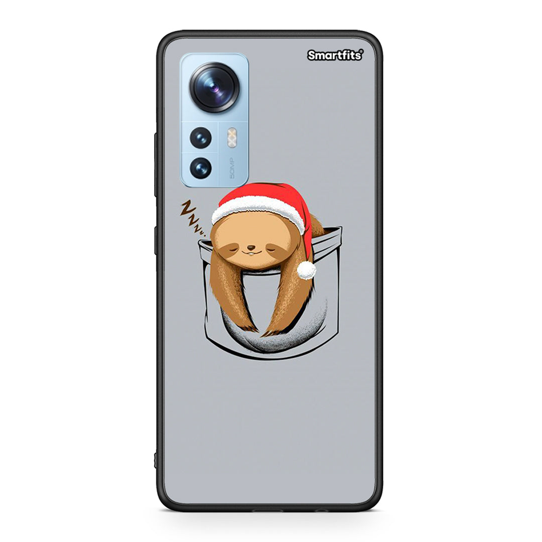 Xiaomi 12/12X 5G Xmas Zzzz θήκη από τη Smartfits με σχέδιο στο πίσω μέρος και μαύρο περίβλημα | Smartphone case with colorful back and black bezels by Smartfits