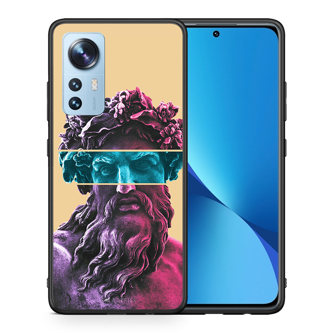 Θήκη Αγίου Βαλεντίνου Xiaomi 12 / 12X 5G Zeus Art από τη Smartfits με σχέδιο στο πίσω μέρος και μαύρο περίβλημα | Xiaomi 12 / 12X 5G Zeus Art case with colorful back and black bezels