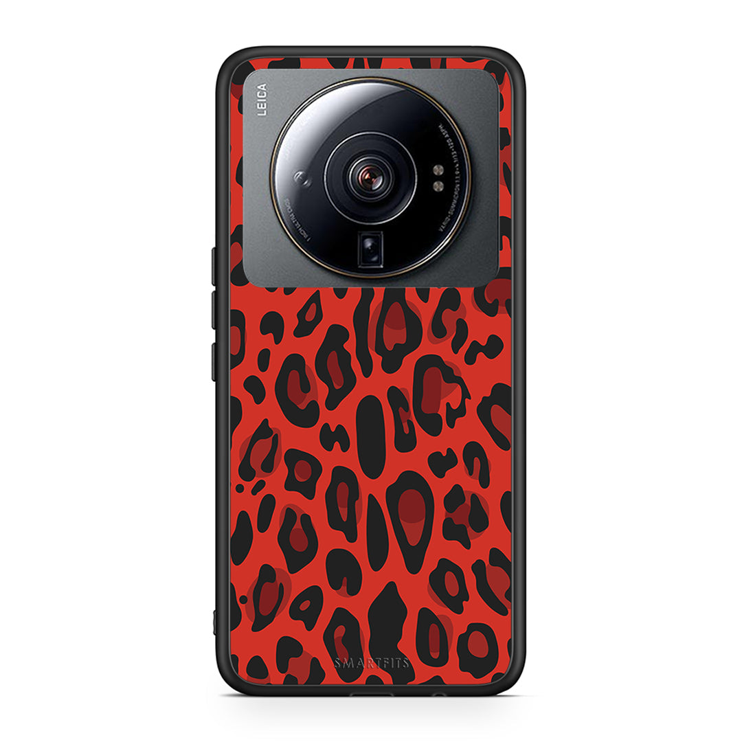 4 - Xiaomi 12S Ultra Red Leopard Animal case, cover, bumper