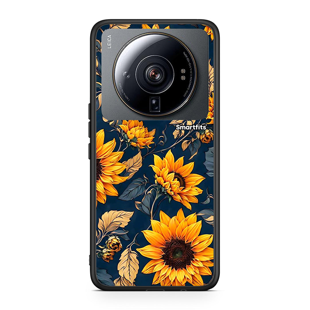 Xiaomi 12S Ultra Autumn Sunflowers θήκη από τη Smartfits με σχέδιο στο πίσω μέρος και μαύρο περίβλημα | Smartphone case with colorful back and black bezels by Smartfits