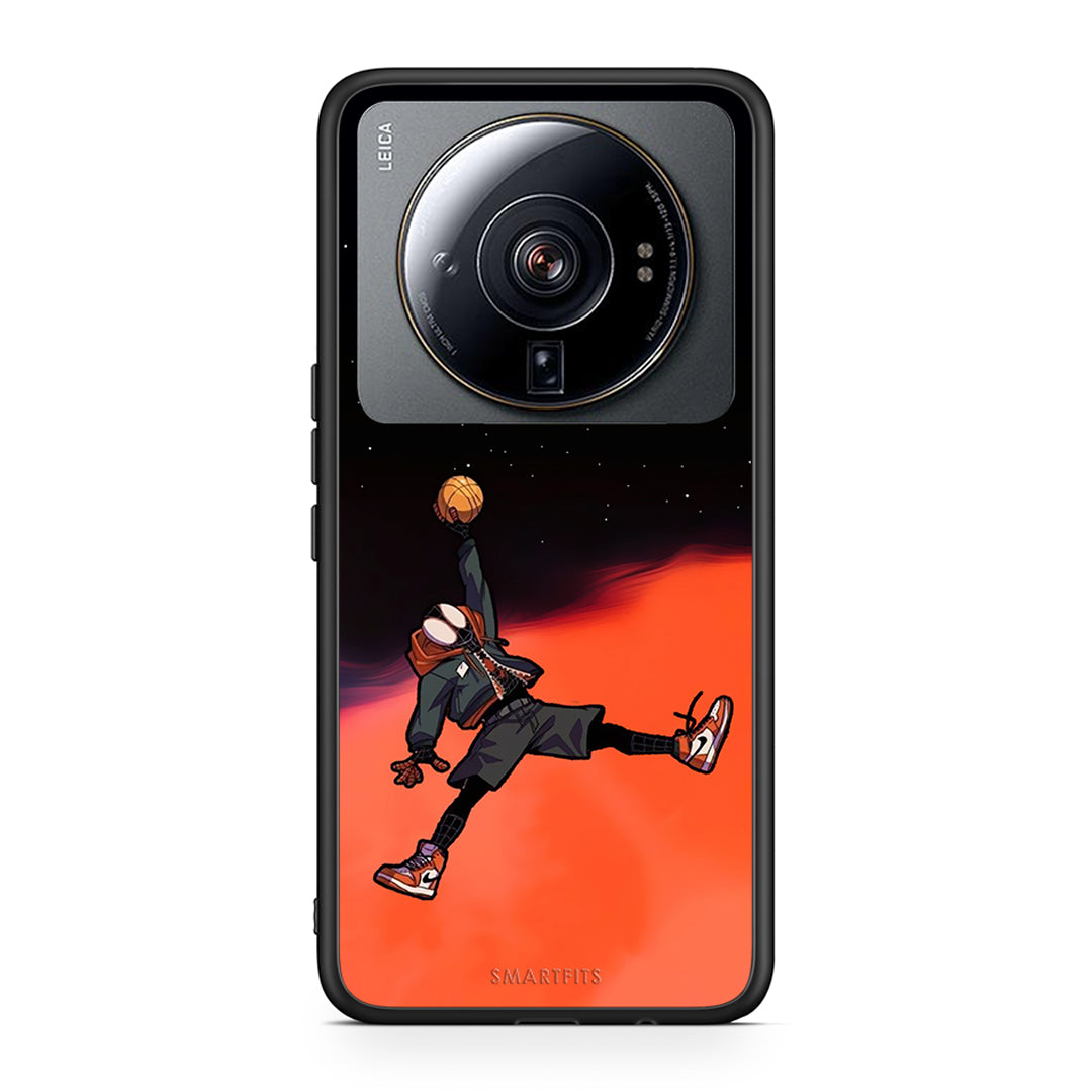 Xiaomi 12S Ultra Basketball Hero θήκη από τη Smartfits με σχέδιο στο πίσω μέρος και μαύρο περίβλημα | Smartphone case with colorful back and black bezels by Smartfits