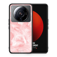 Thumbnail for Θήκη Xiaomi 12S Ultra Pink Feather Boho από τη Smartfits με σχέδιο στο πίσω μέρος και μαύρο περίβλημα | Xiaomi 12S Ultra Pink Feather Boho case with colorful back and black bezels