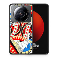 Thumbnail for Θήκη Xiaomi 12S Ultra Card Love από τη Smartfits με σχέδιο στο πίσω μέρος και μαύρο περίβλημα | Xiaomi 12S Ultra Card Love case with colorful back and black bezels