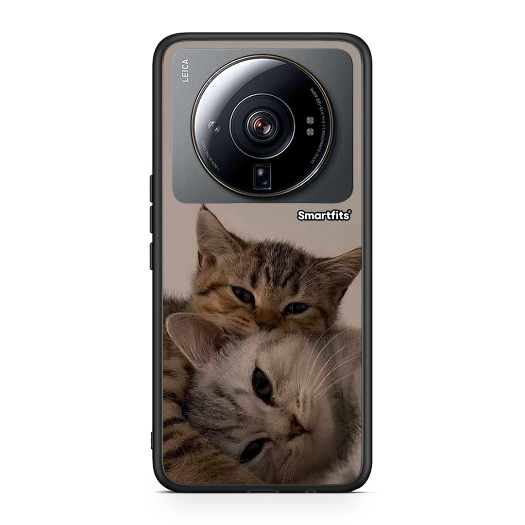 Xiaomi 12S Ultra Cats In Love θήκη από τη Smartfits με σχέδιο στο πίσω μέρος και μαύρο περίβλημα | Smartphone case with colorful back and black bezels by Smartfits