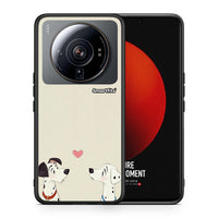 Thumbnail for Θήκη Xiaomi 12S Ultra Dalmatians Love από τη Smartfits με σχέδιο στο πίσω μέρος και μαύρο περίβλημα | Xiaomi 12S Ultra Dalmatians Love case with colorful back and black bezels