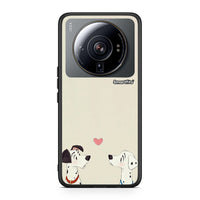 Thumbnail for Xiaomi 12S Ultra Dalmatians Love θήκη από τη Smartfits με σχέδιο στο πίσω μέρος και μαύρο περίβλημα | Smartphone case with colorful back and black bezels by Smartfits