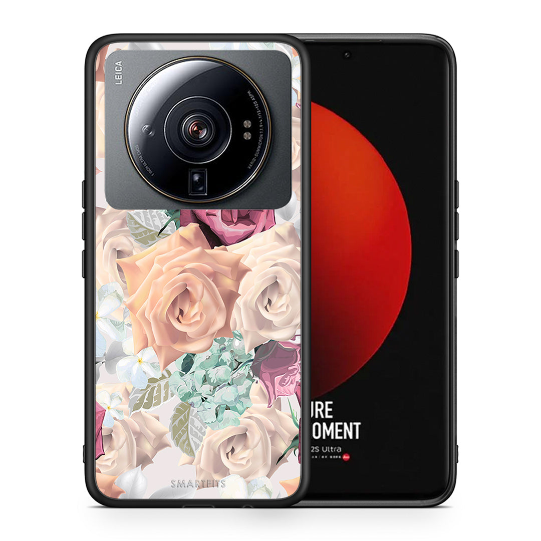 Θήκη Xiaomi 12S Ultra Bouquet Floral από τη Smartfits με σχέδιο στο πίσω μέρος και μαύρο περίβλημα | Xiaomi 12S Ultra Bouquet Floral case with colorful back and black bezels