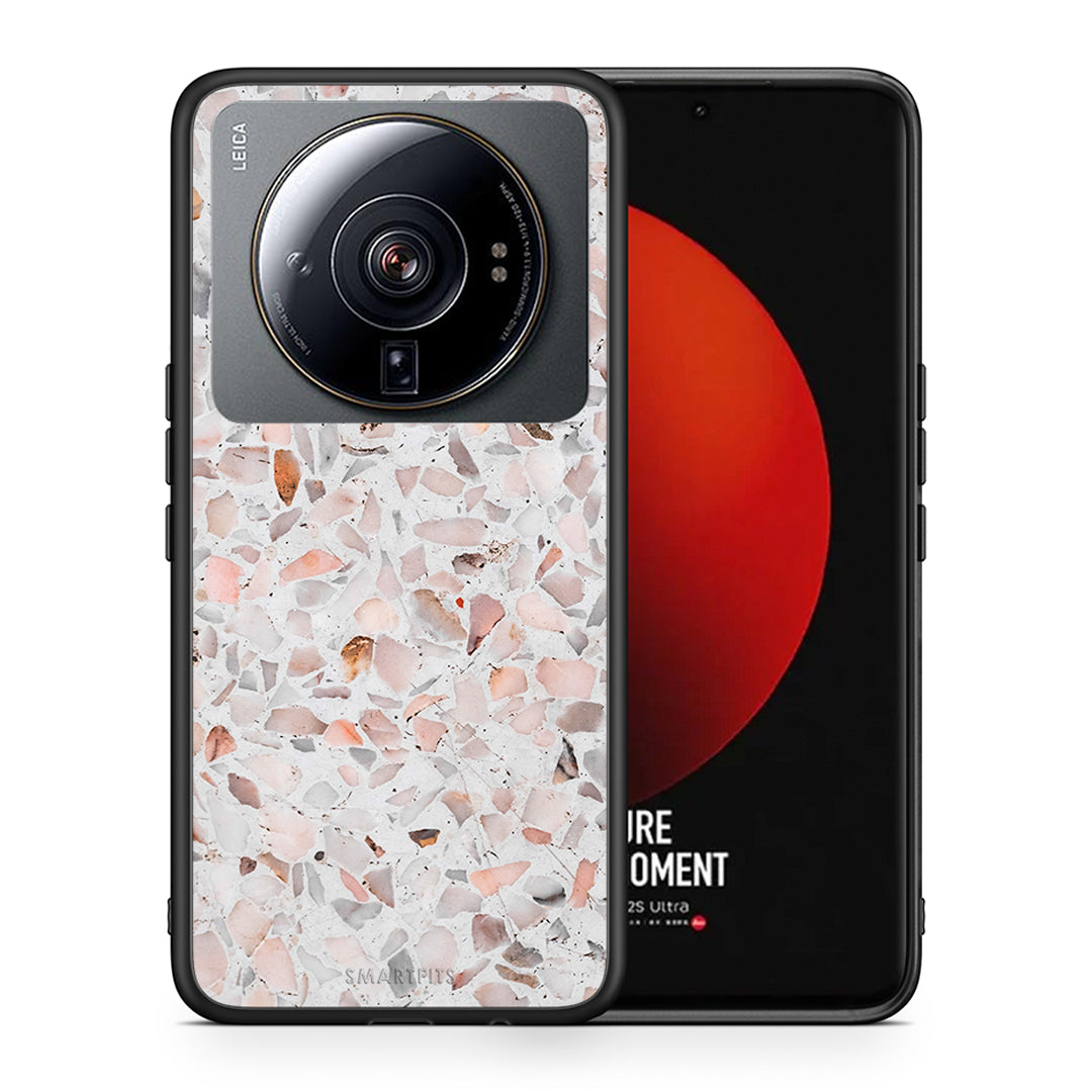 Θήκη Xiaomi 12S Ultra Marble Terrazzo από τη Smartfits με σχέδιο στο πίσω μέρος και μαύρο περίβλημα | Xiaomi 12S Ultra Marble Terrazzo case with colorful back and black bezels