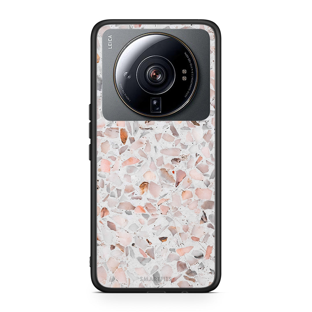 Xiaomi 12S Ultra Marble Terrazzo θήκη από τη Smartfits με σχέδιο στο πίσω μέρος και μαύρο περίβλημα | Smartphone case with colorful back and black bezels by Smartfits