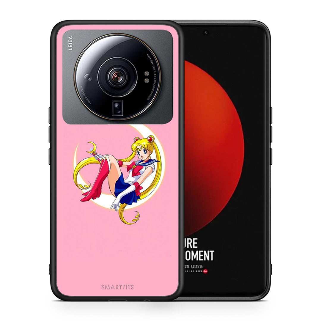 Θήκη Xiaomi 12S Ultra Moon Girl από τη Smartfits με σχέδιο στο πίσω μέρος και μαύρο περίβλημα | Xiaomi 12S Ultra Moon Girl case with colorful back and black bezels