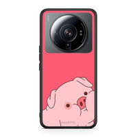 Thumbnail for Xiaomi 12S Ultra Pig Love 1 Θήκη Αγίου Βαλεντίνου από τη Smartfits με σχέδιο στο πίσω μέρος και μαύρο περίβλημα | Smartphone case with colorful back and black bezels by Smartfits