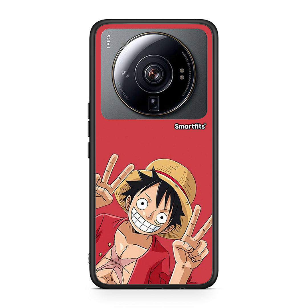 Xiaomi 12S Ultra Pirate Luffy θήκη από τη Smartfits με σχέδιο στο πίσω μέρος και μαύρο περίβλημα | Smartphone case with colorful back and black bezels by Smartfits