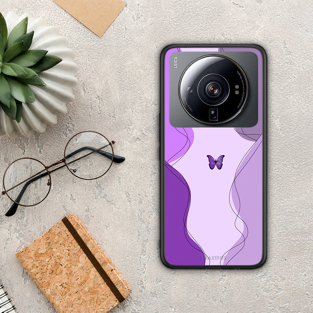 Purple Mariposa - Xiaomi 12S Ultra case