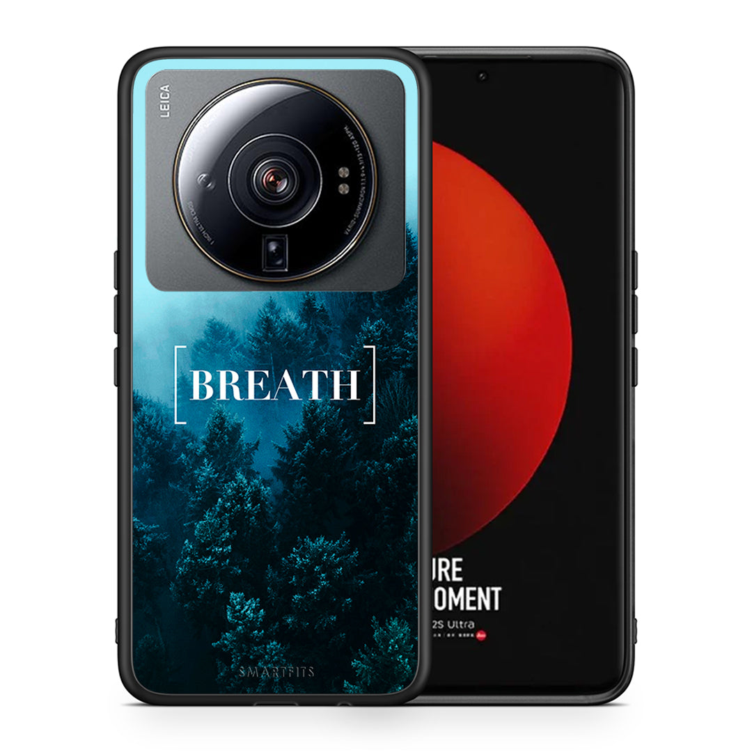 Θήκη Xiaomi 12S Ultra Breath Quote από τη Smartfits με σχέδιο στο πίσω μέρος και μαύρο περίβλημα | Xiaomi 12S Ultra Breath Quote case with colorful back and black bezels