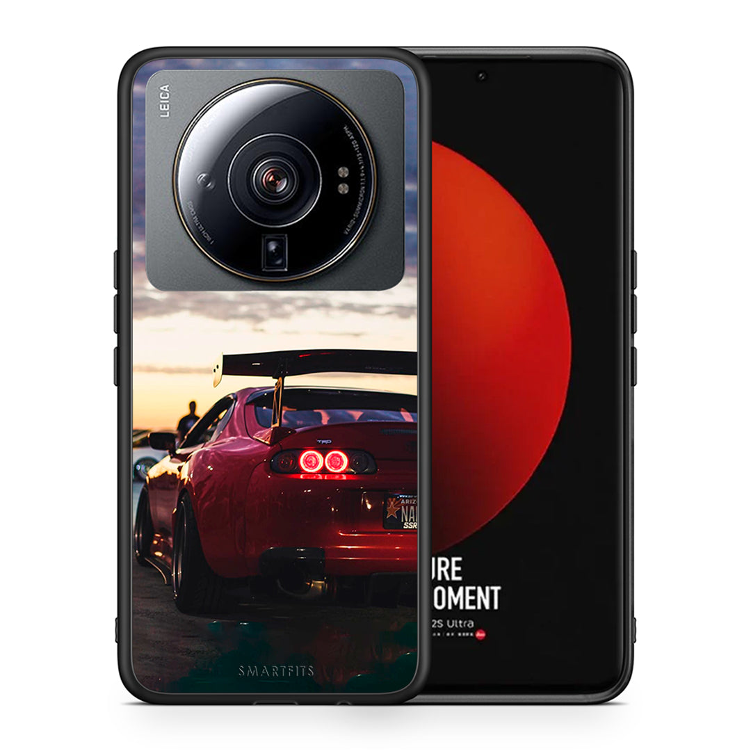 Θήκη Xiaomi 12S Ultra Racing Supra από τη Smartfits με σχέδιο στο πίσω μέρος και μαύρο περίβλημα | Xiaomi 12S Ultra Racing Supra case with colorful back and black bezels