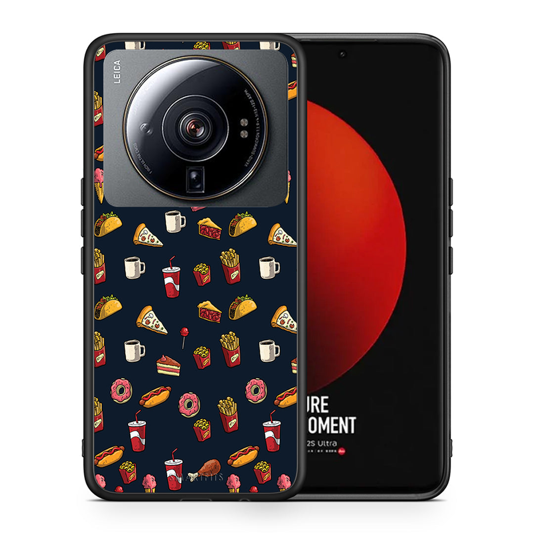 Θήκη Xiaomi 12S Ultra Hungry Random από τη Smartfits με σχέδιο στο πίσω μέρος και μαύρο περίβλημα | Xiaomi 12S Ultra Hungry Random case with colorful back and black bezels