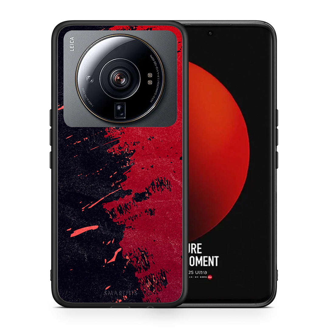 Θήκη Αγίου Βαλεντίνου Xiaomi 12S Ultra Red Paint από τη Smartfits με σχέδιο στο πίσω μέρος και μαύρο περίβλημα | Xiaomi 12S Ultra Red Paint case with colorful back and black bezels