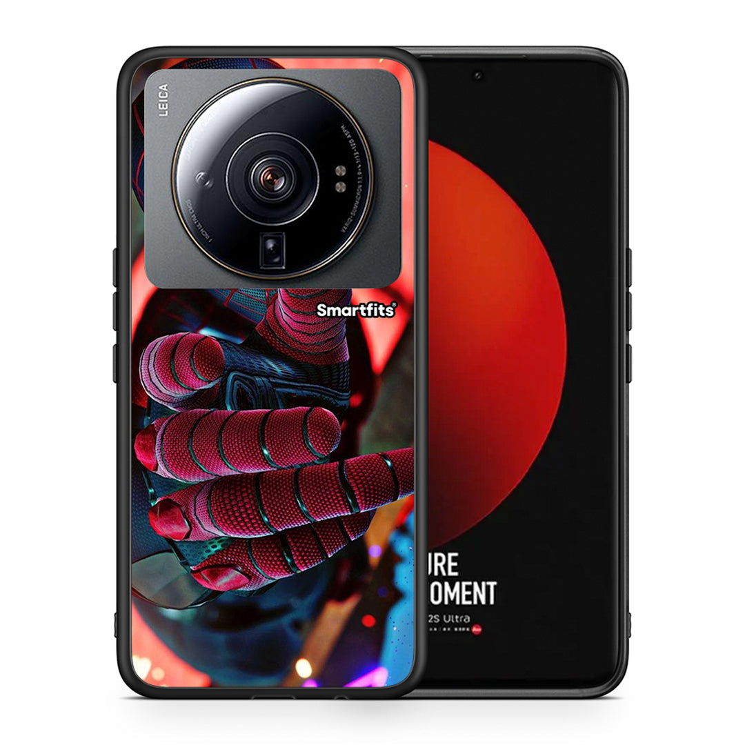 Θήκη Xiaomi 12S Ultra Spider Hand από τη Smartfits με σχέδιο στο πίσω μέρος και μαύρο περίβλημα | Xiaomi 12S Ultra Spider Hand case with colorful back and black bezels