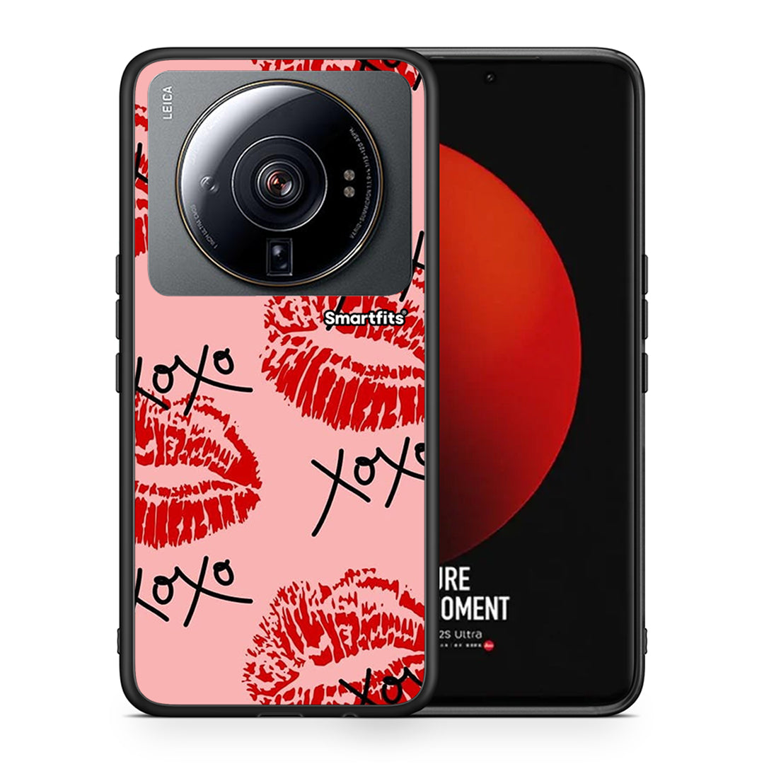 Θήκη Xiaomi 12S Ultra XOXO Lips από τη Smartfits με σχέδιο στο πίσω μέρος και μαύρο περίβλημα | Xiaomi 12S Ultra XOXO Lips case with colorful back and black bezels