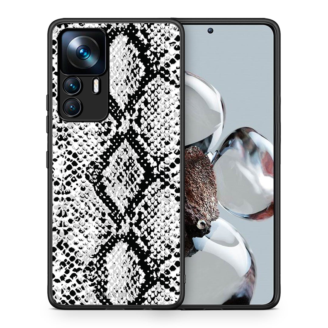 Θήκη Xiaomi 12T / 12T Pro / K50 Ultra White Snake Animal από τη Smartfits με σχέδιο στο πίσω μέρος και μαύρο περίβλημα | Xiaomi 12T / 12T Pro / K50 Ultra White Snake Animal case with colorful back and black bezels