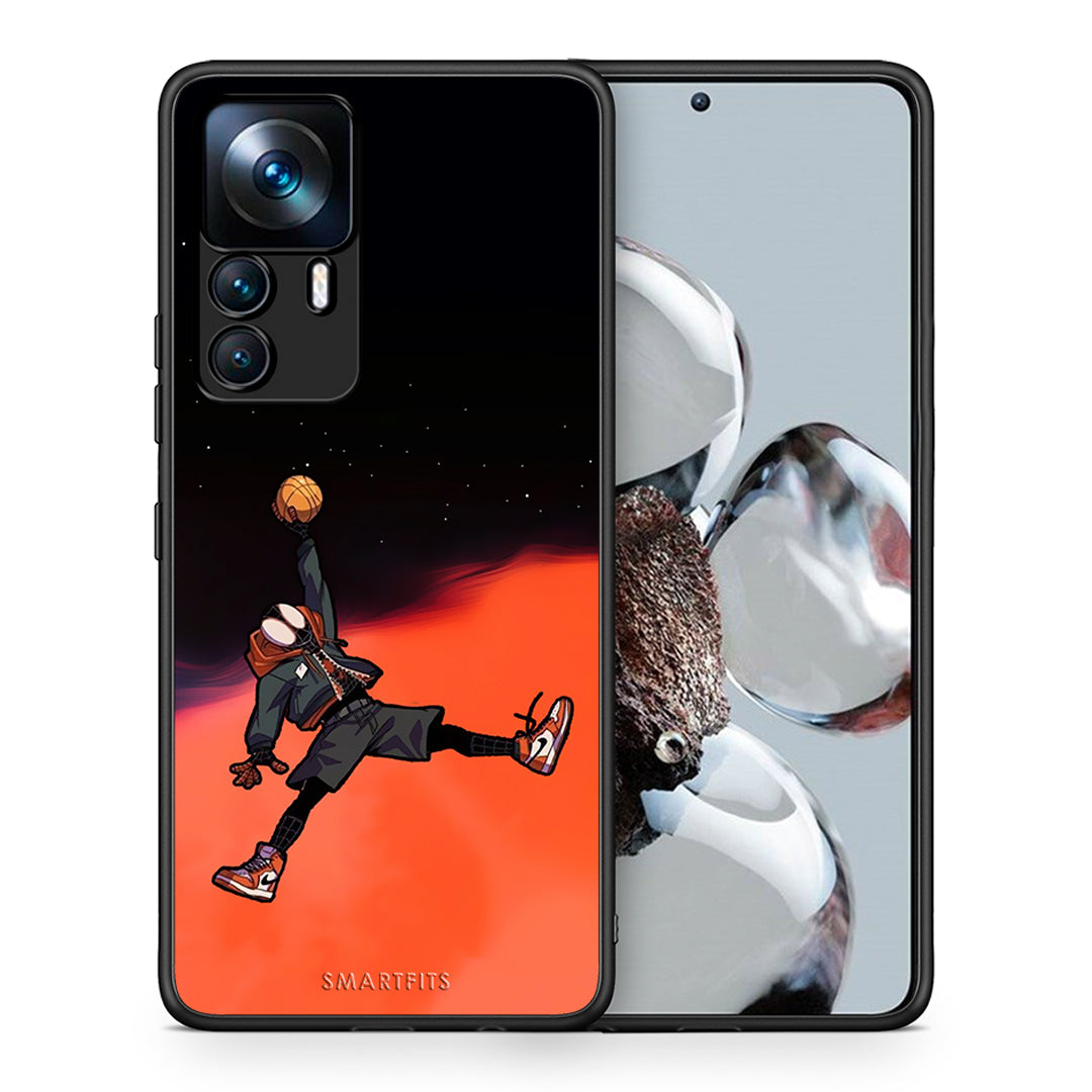 Θήκη Xiaomi 12T / 12T Pro / K50 Ultra Basketball Hero από τη Smartfits με σχέδιο στο πίσω μέρος και μαύρο περίβλημα | Xiaomi 12T / 12T Pro / K50 Ultra Basketball Hero case with colorful back and black bezels