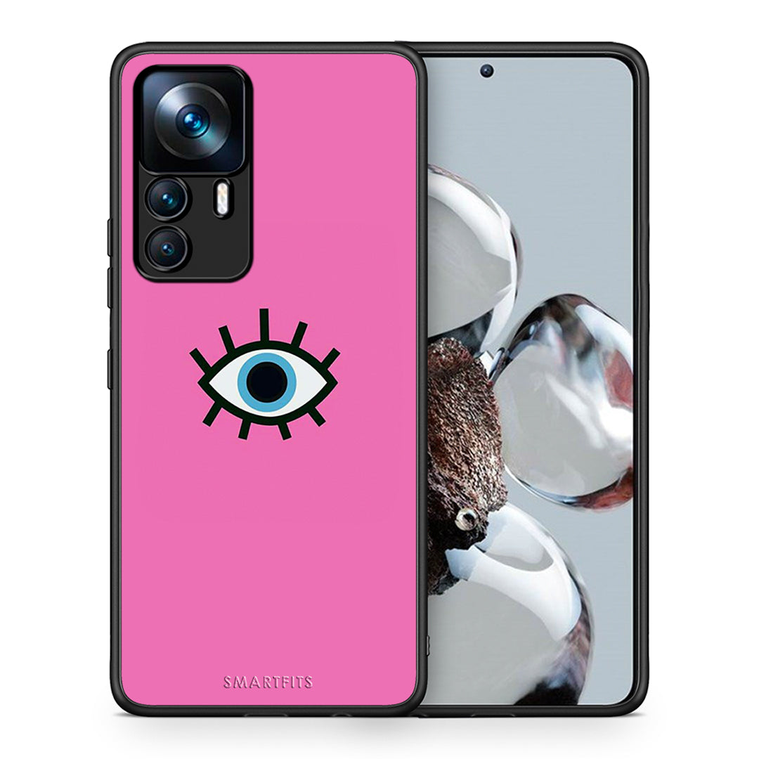 Θήκη Xiaomi 12T / 12T Pro / K50 Ultra Blue Eye Pink από τη Smartfits με σχέδιο στο πίσω μέρος και μαύρο περίβλημα | Xiaomi 12T / 12T Pro / K50 Ultra Blue Eye Pink case with colorful back and black bezels