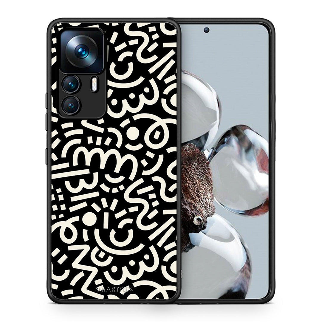 Θήκη Xiaomi 12T / K50 Ultra Doodle Art από τη Smartfits με σχέδιο στο πίσω μέρος και μαύρο περίβλημα | Xiaomi 12T / K50 Ultra Doodle Art case with colorful back and black bezels