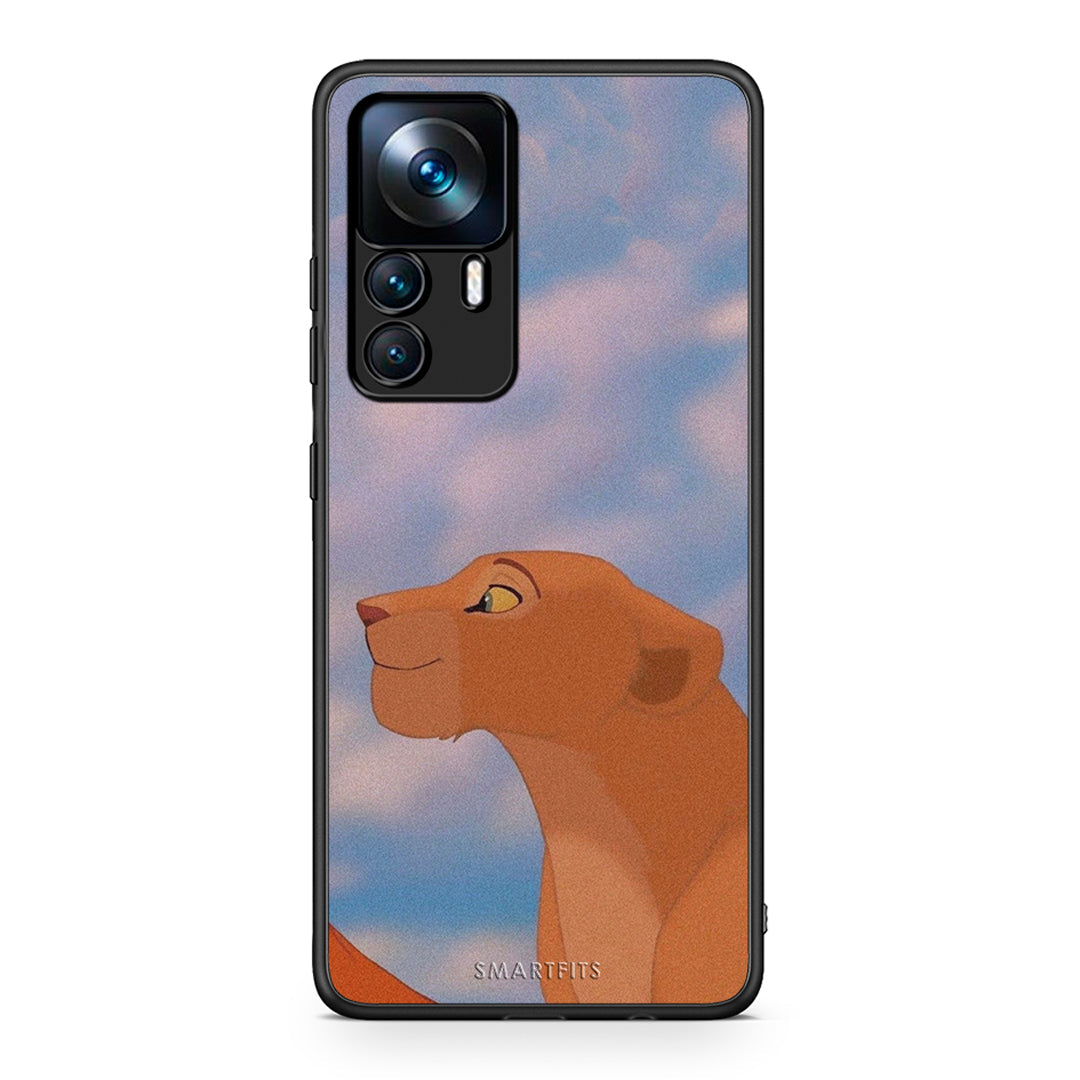 Xiaomi 12T / K50 Ultra Lion Love 2 Θήκη Αγίου Βαλεντίνου από τη Smartfits με σχέδιο στο πίσω μέρος και μαύρο περίβλημα | Smartphone case with colorful back and black bezels by Smartfits