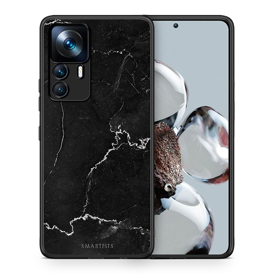 Θήκη Xiaomi 12T / 12T Pro / K50 Ultra Black Marble από τη Smartfits με σχέδιο στο πίσω μέρος και μαύρο περίβλημα | Xiaomi 12T / 12T Pro / K50 Ultra Black Marble case with colorful back and black bezels