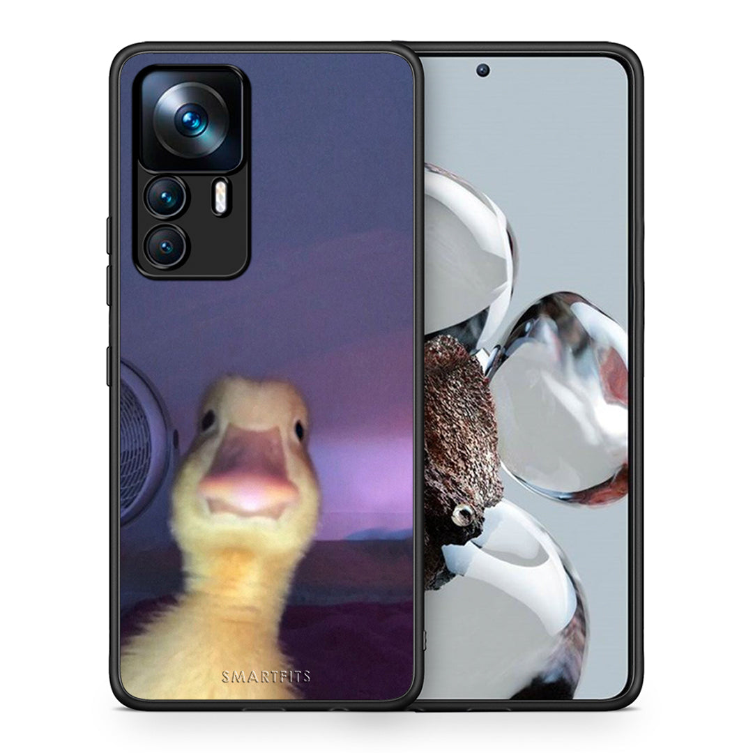 Θήκη Xiaomi 12T / 12T Pro / K50 Ultra Meme Duck από τη Smartfits με σχέδιο στο πίσω μέρος και μαύρο περίβλημα | Xiaomi 12T / 12T Pro / K50 Ultra Meme Duck case with colorful back and black bezels