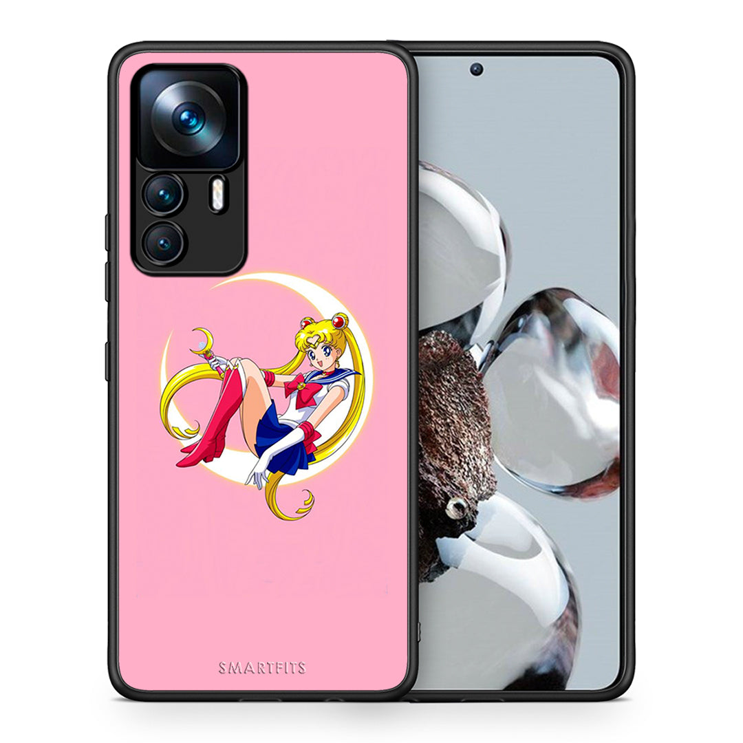 Θήκη Xiaomi 12T / 12T Pro / K50 Ultra Moon Girl από τη Smartfits με σχέδιο στο πίσω μέρος και μαύρο περίβλημα | Xiaomi 12T / 12T Pro / K50 Ultra Moon Girl case with colorful back and black bezels