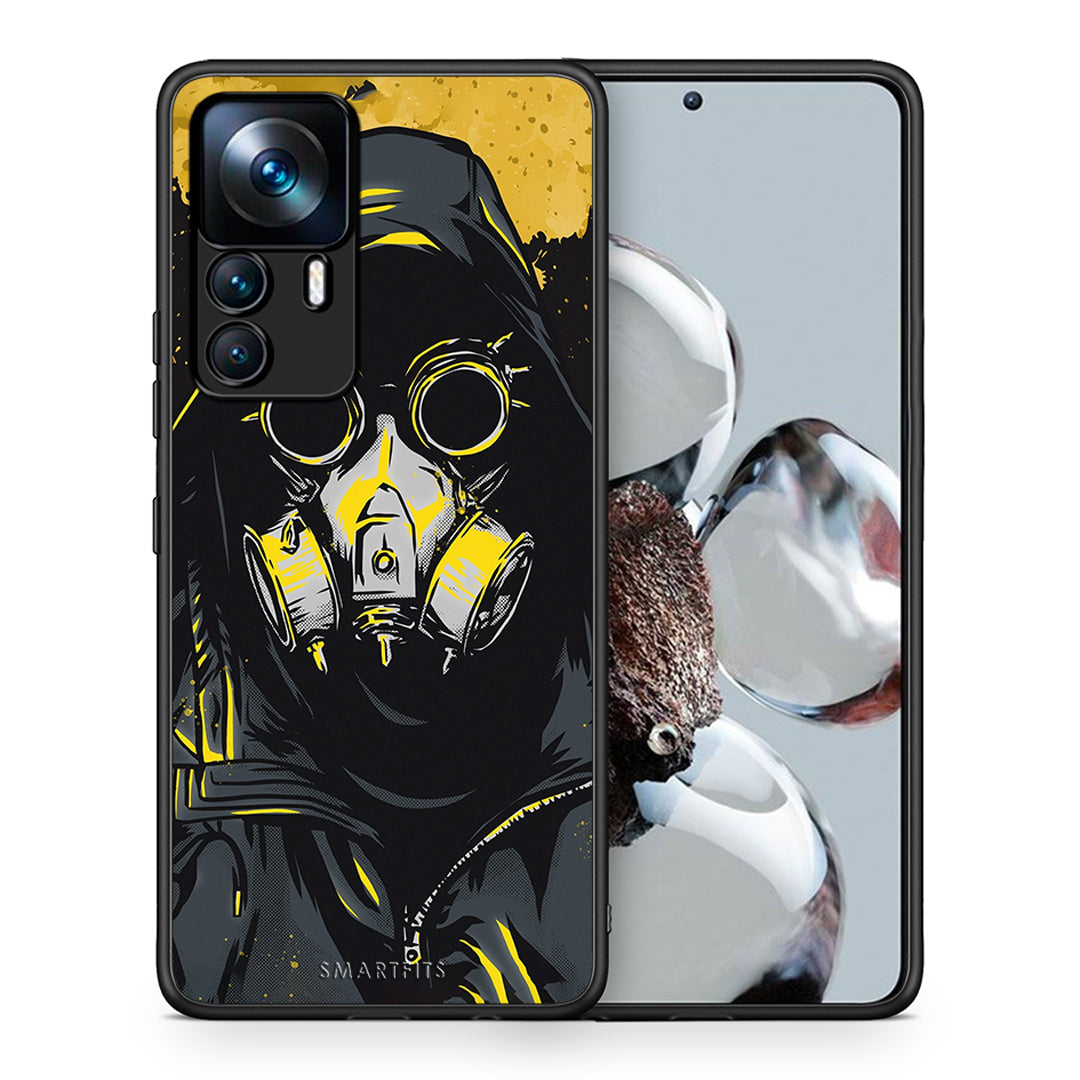 Θήκη Xiaomi 12T / 12T Pro / K50 Ultra Mask PopArt από τη Smartfits με σχέδιο στο πίσω μέρος και μαύρο περίβλημα | Xiaomi 12T / 12T Pro / K50 Ultra Mask PopArt case with colorful back and black bezels