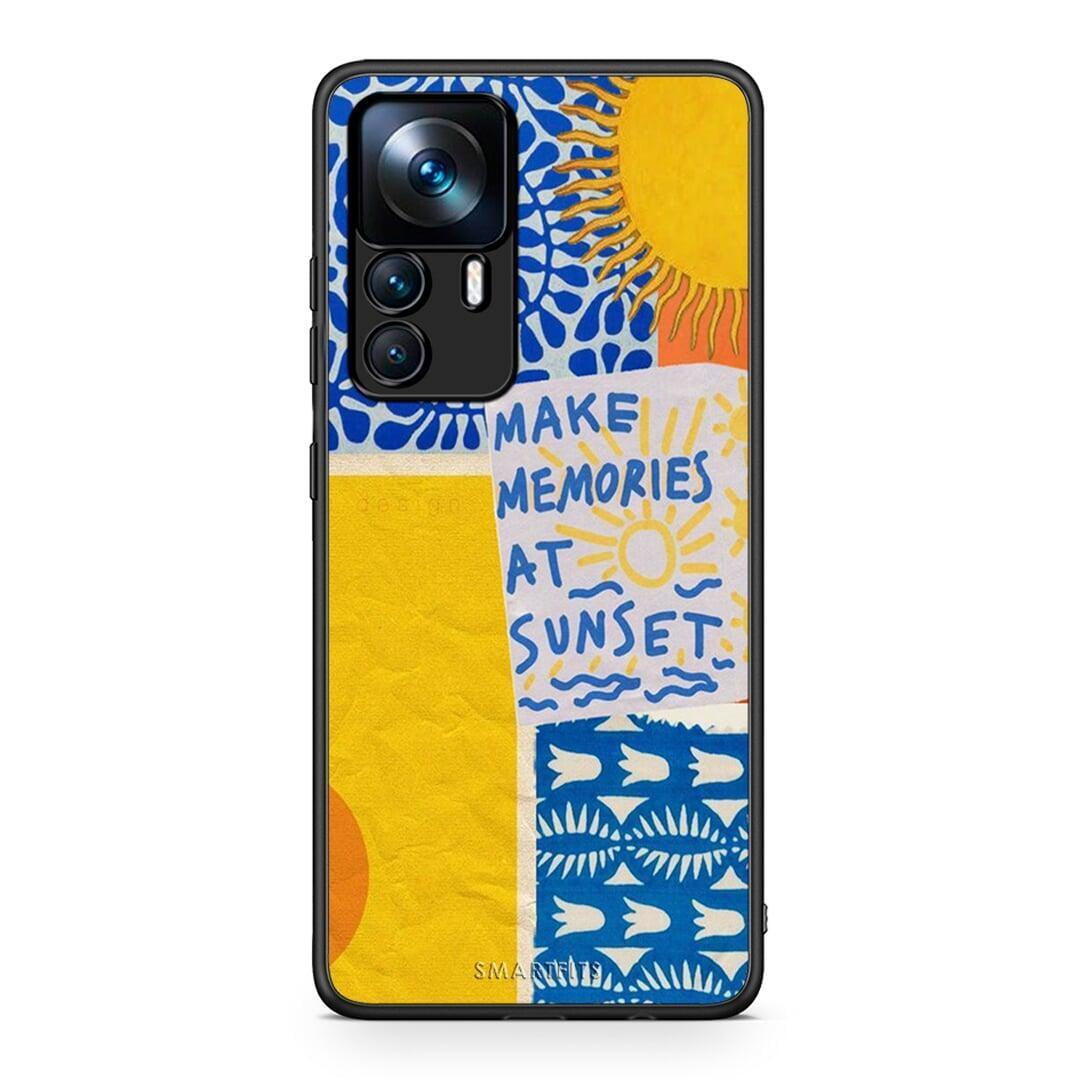 Xiaomi 12T / 12T Pro / K50 Ultra Sunset Memories Θήκη από τη Smartfits με σχέδιο στο πίσω μέρος και μαύρο περίβλημα | Smartphone case with colorful back and black bezels by Smartfits