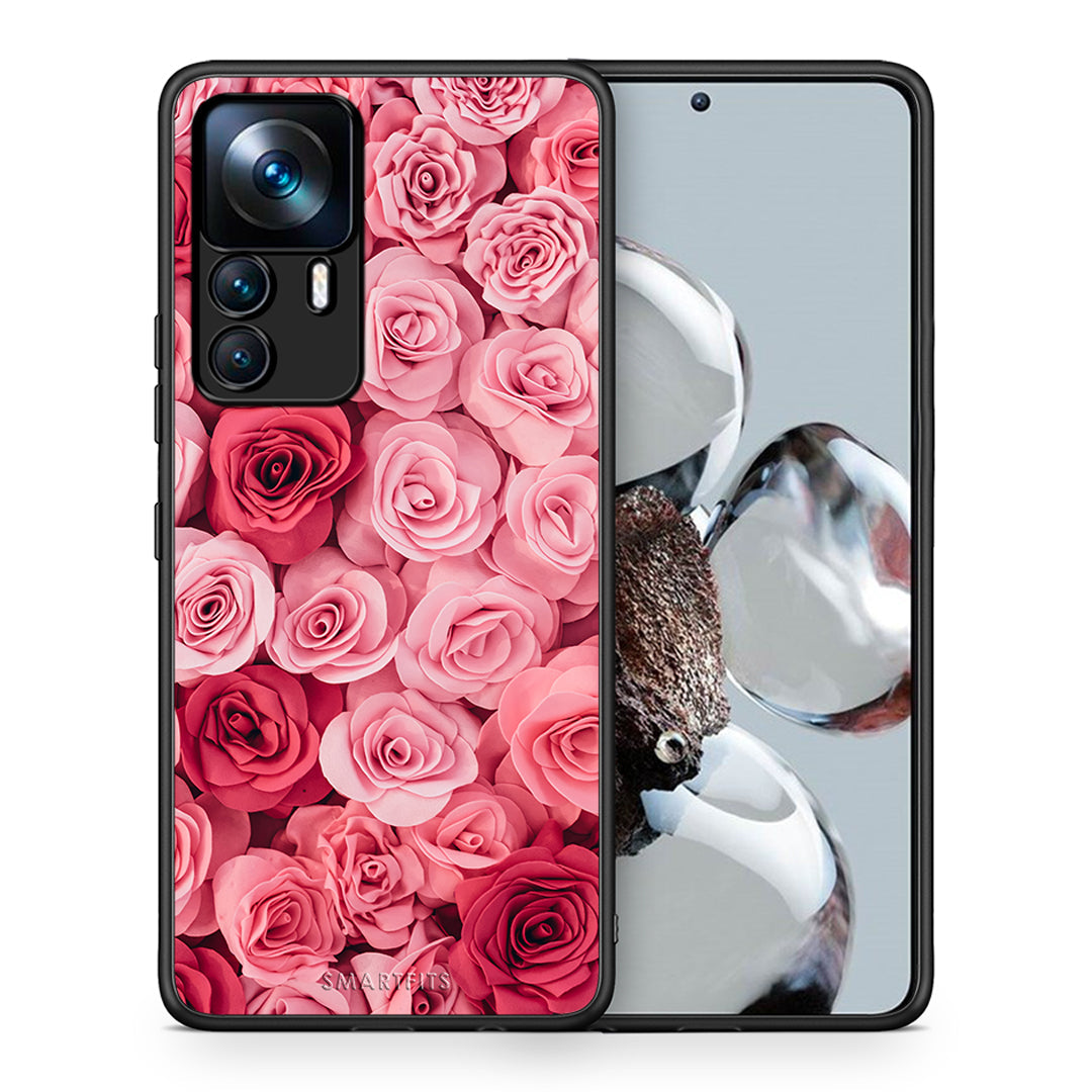 Θήκη Xiaomi 12T / 12T Pro / K50 Ultra RoseGarden Valentine από τη Smartfits με σχέδιο στο πίσω μέρος και μαύρο περίβλημα | Xiaomi 12T / 12T Pro / K50 Ultra RoseGarden Valentine case with colorful back and black bezels