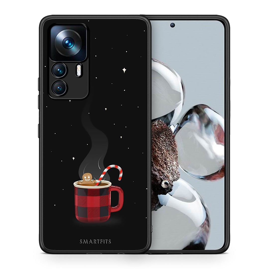 Θήκη Xiaomi 12T / K50 Ultra Xmas Bathing από τη Smartfits με σχέδιο στο πίσω μέρος και μαύρο περίβλημα | Xiaomi 12T / K50 Ultra Xmas Bathing case with colorful back and black bezels