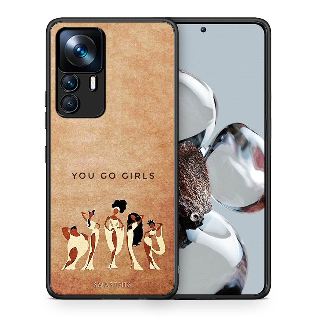 Θήκη Xiaomi 12T / 12T Pro / K50 Ultra You Go Girl από τη Smartfits με σχέδιο στο πίσω μέρος και μαύρο περίβλημα | Xiaomi 12T / 12T Pro / K50 Ultra You Go Girl case with colorful back and black bezels