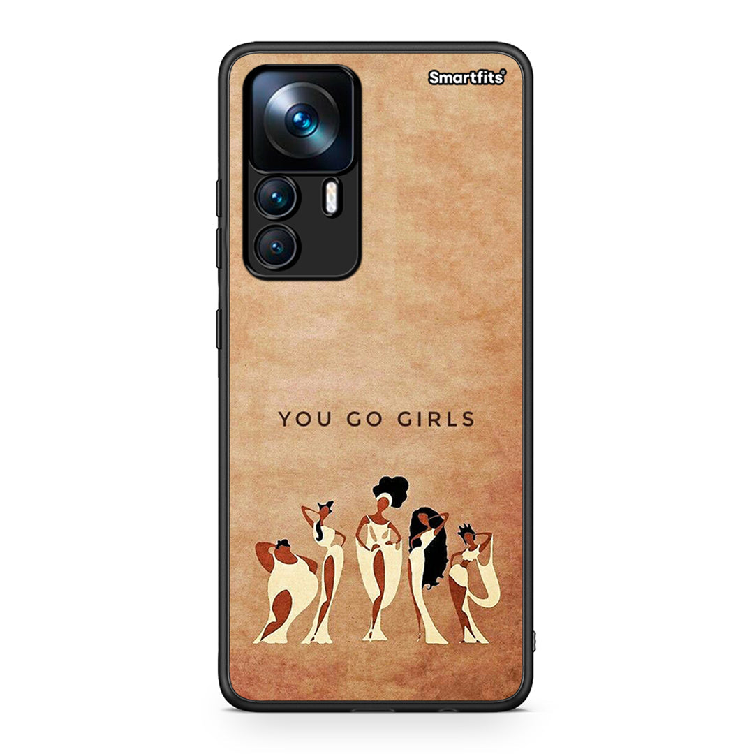 Xiaomi 12T / 12T Pro / K50 Ultra You Go Girl θήκη από τη Smartfits με σχέδιο στο πίσω μέρος και μαύρο περίβλημα | Smartphone case with colorful back and black bezels by Smartfits