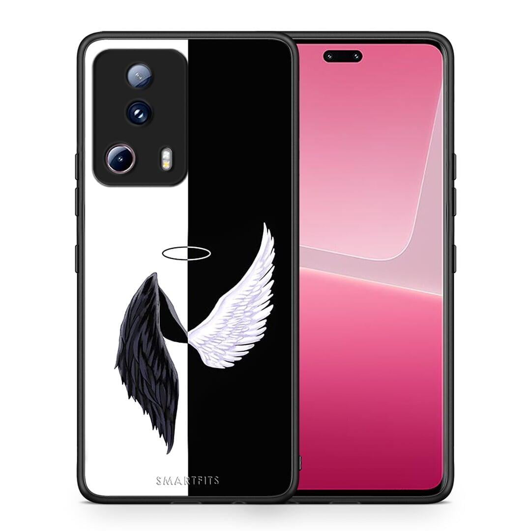 Θήκη Xiaomi 13 Lite 5G Angels Demons από τη Smartfits με σχέδιο στο πίσω μέρος και μαύρο περίβλημα | Xiaomi 13 Lite 5G Angels Demons Case with Colorful Back and Black Bezels