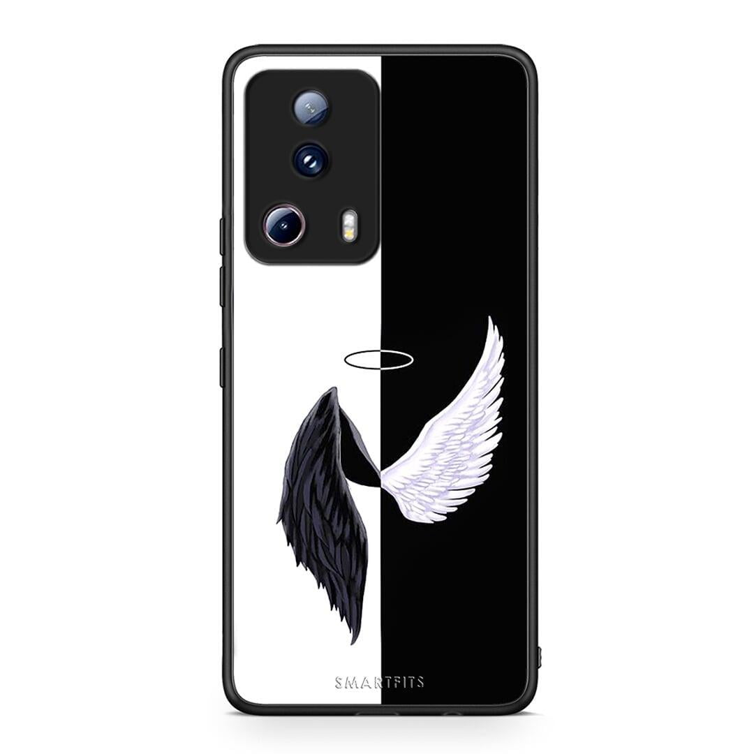 Θήκη Xiaomi 13 Lite 5G Angels Demons από τη Smartfits με σχέδιο στο πίσω μέρος και μαύρο περίβλημα | Xiaomi 13 Lite 5G Angels Demons Case with Colorful Back and Black Bezels