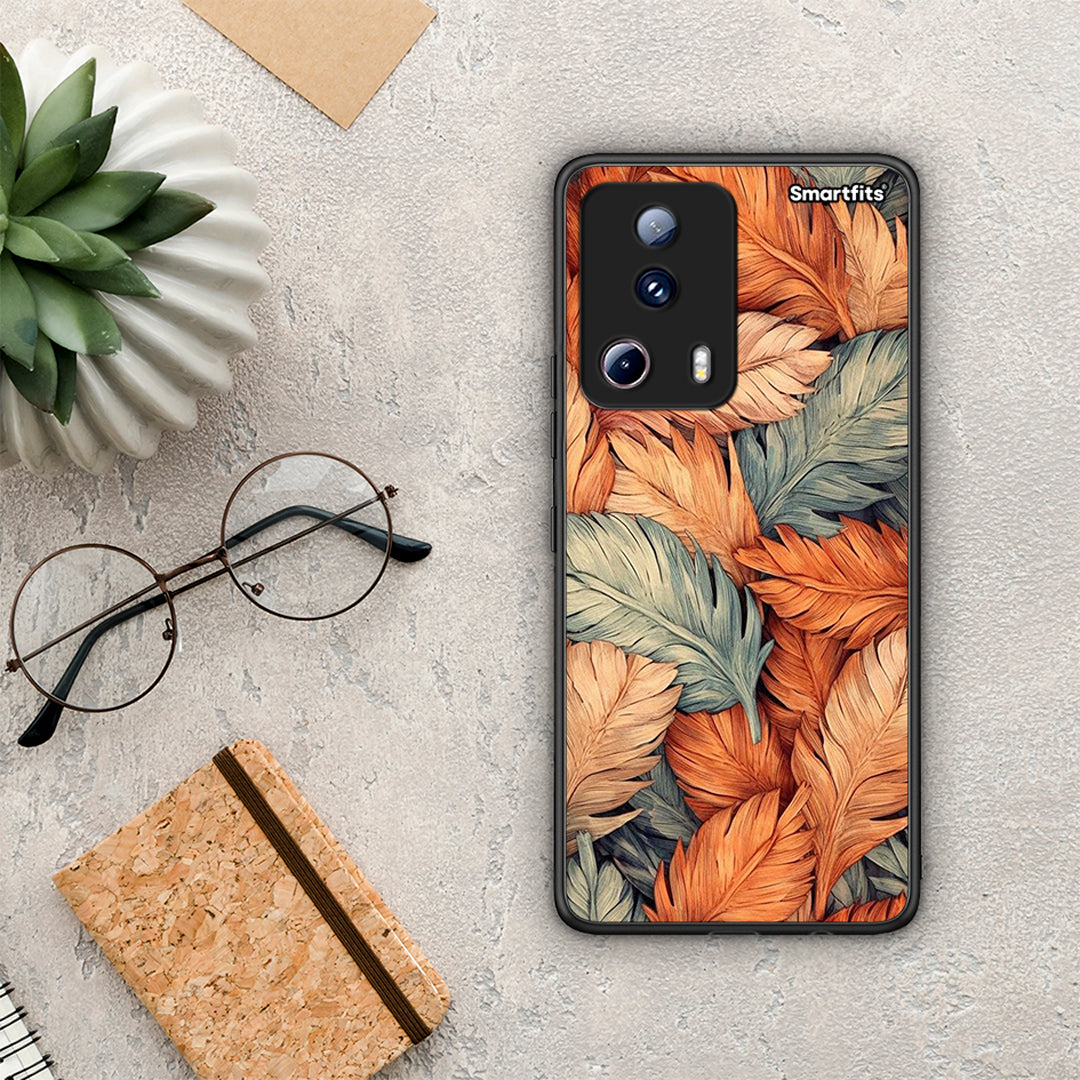 Θήκη Xiaomi 13 Lite 5G Autumn Leaves από τη Smartfits με σχέδιο στο πίσω μέρος και μαύρο περίβλημα | Xiaomi 13 Lite 5G Autumn Leaves Case with Colorful Back and Black Bezels