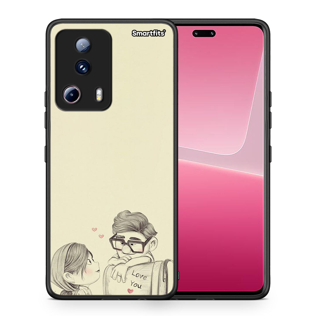 Θήκη Xiaomi 13 Lite 5G Carl And Ellie από τη Smartfits με σχέδιο στο πίσω μέρος και μαύρο περίβλημα | Xiaomi 13 Lite 5G Carl And Ellie Case with Colorful Back and Black Bezels