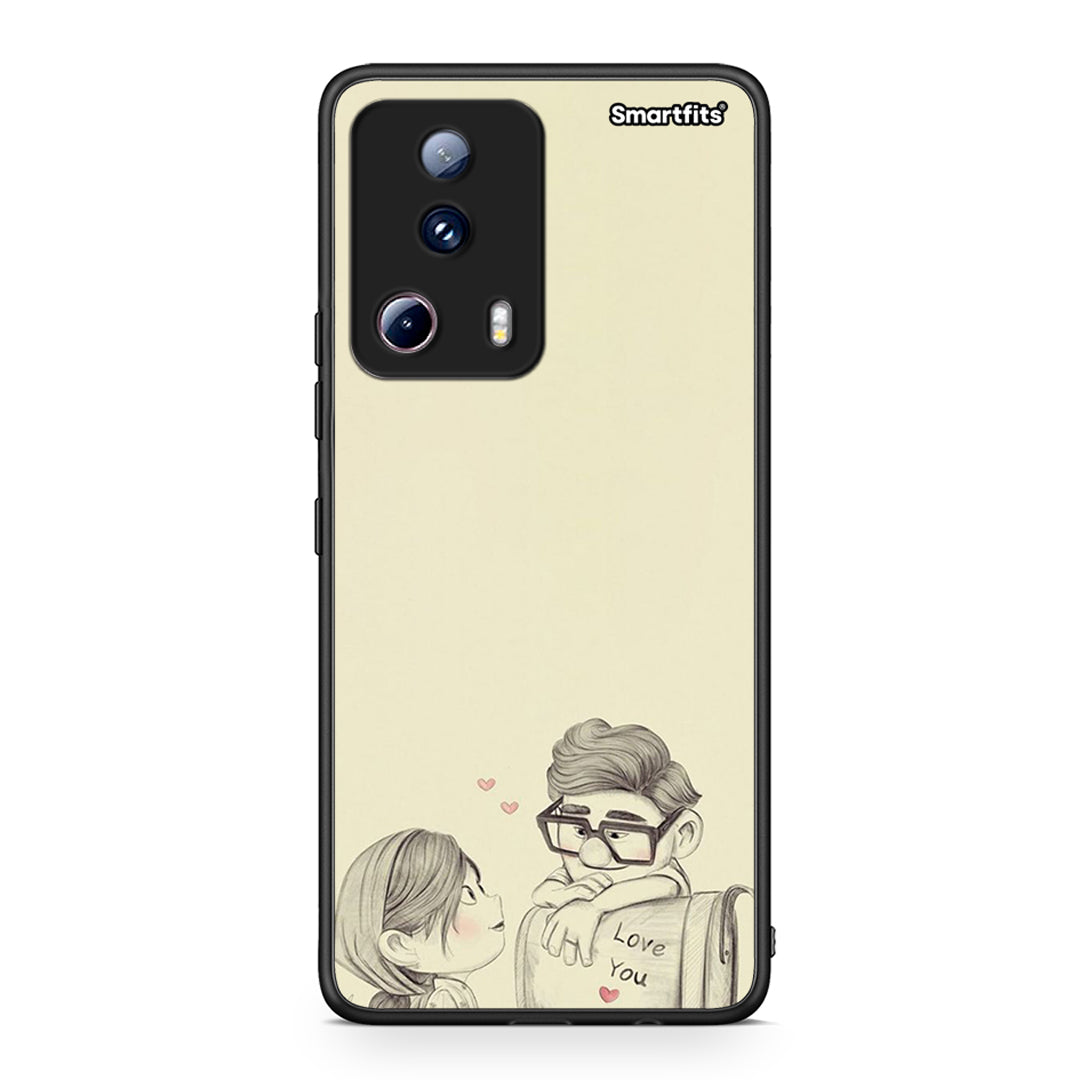 Θήκη Xiaomi 13 Lite 5G Carl And Ellie από τη Smartfits με σχέδιο στο πίσω μέρος και μαύρο περίβλημα | Xiaomi 13 Lite 5G Carl And Ellie Case with Colorful Back and Black Bezels