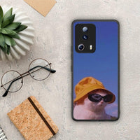 Thumbnail for Θήκη Xiaomi 13 Lite 5G Cat Diva από τη Smartfits με σχέδιο στο πίσω μέρος και μαύρο περίβλημα | Xiaomi 13 Lite 5G Cat Diva Case with Colorful Back and Black Bezels