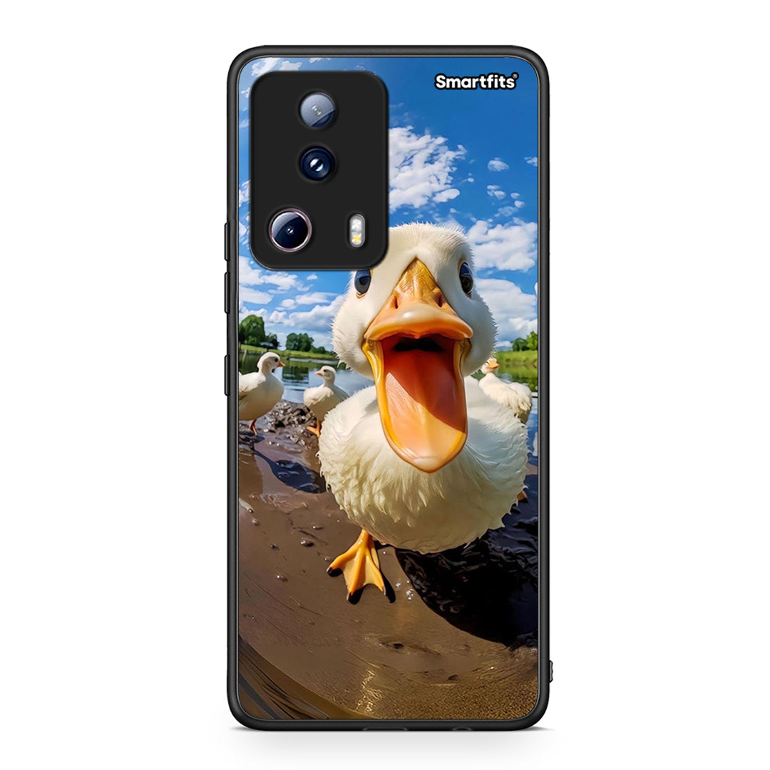 Θήκη Xiaomi 13 Lite 5G Duck Face από τη Smartfits με σχέδιο στο πίσω μέρος και μαύρο περίβλημα | Xiaomi 13 Lite 5G Duck Face Case with Colorful Back and Black Bezels