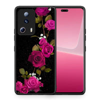 Thumbnail for Θήκη Xiaomi 13 Lite 5G Flower Red Roses από τη Smartfits με σχέδιο στο πίσω μέρος και μαύρο περίβλημα | Xiaomi 13 Lite 5G Flower Red Roses Case with Colorful Back and Black Bezels