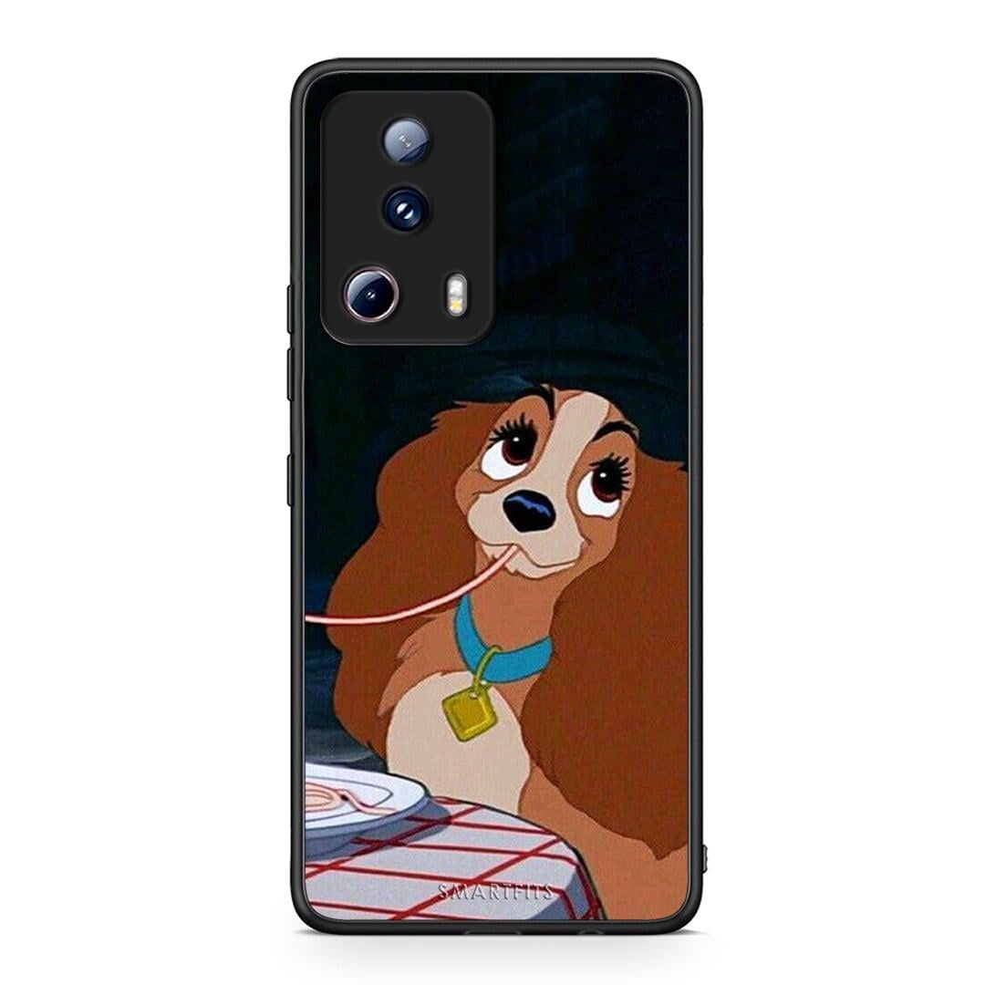 Θήκη Xiaomi 13 Lite 5G Lady And Tramp 2 από τη Smartfits με σχέδιο στο πίσω μέρος και μαύρο περίβλημα | Xiaomi 13 Lite 5G Lady And Tramp 2 Case with Colorful Back and Black Bezels