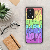 Thumbnail for Θήκη Xiaomi 13 Lite 5G Melting Rainbow από τη Smartfits με σχέδιο στο πίσω μέρος και μαύρο περίβλημα | Xiaomi 13 Lite 5G Melting Rainbow Case with Colorful Back and Black Bezels