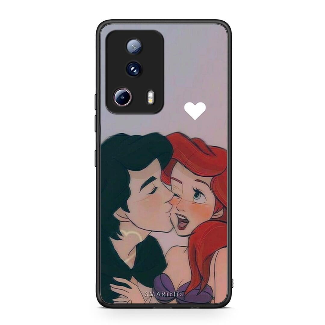 Θήκη Xiaomi 13 Lite 5G Mermaid Couple από τη Smartfits με σχέδιο στο πίσω μέρος και μαύρο περίβλημα | Xiaomi 13 Lite 5G Mermaid Couple Case with Colorful Back and Black Bezels