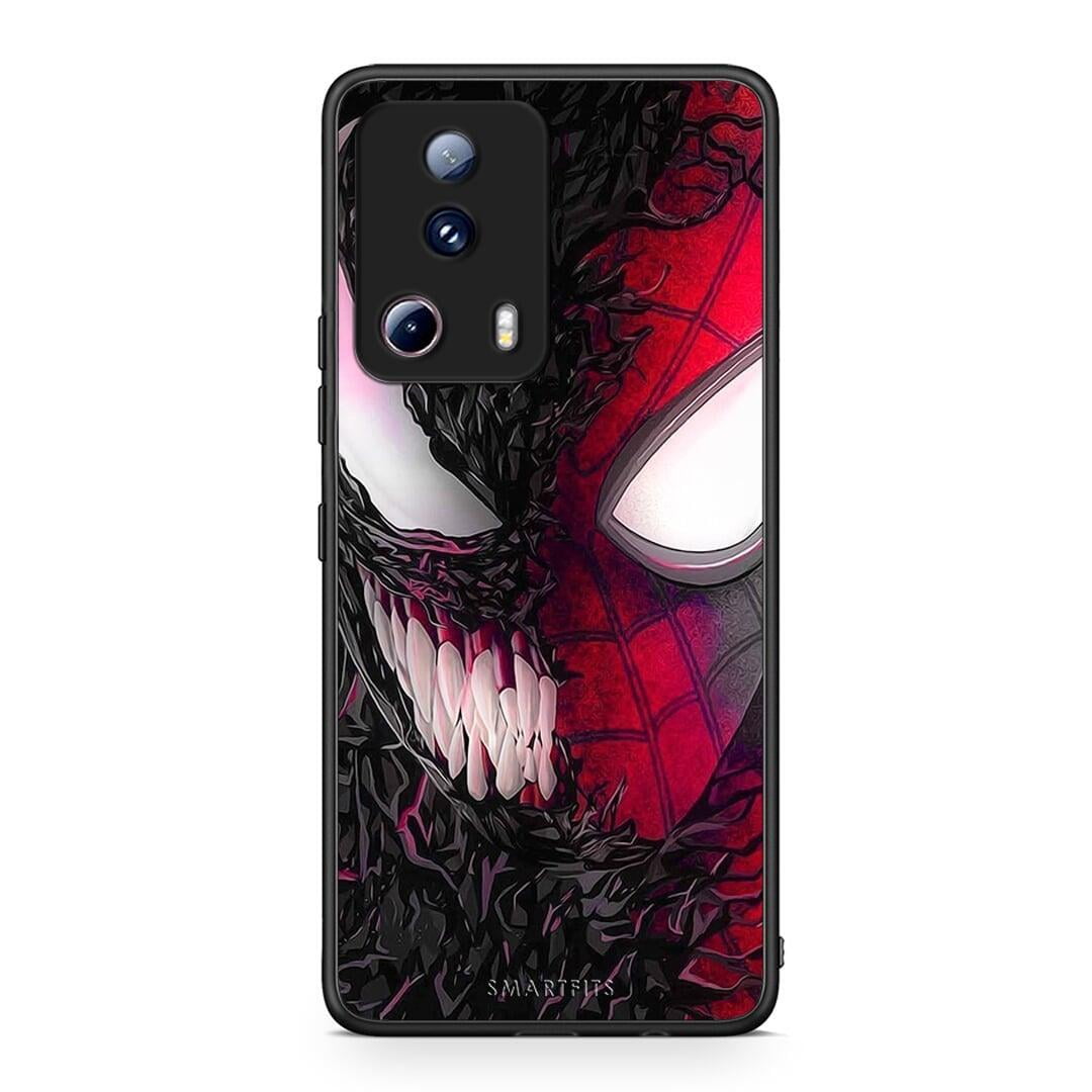 Θήκη Xiaomi 13 Lite 5G PopArt SpiderVenom από τη Smartfits με σχέδιο στο πίσω μέρος και μαύρο περίβλημα | Xiaomi 13 Lite 5G PopArt SpiderVenom Case with Colorful Back and Black Bezels