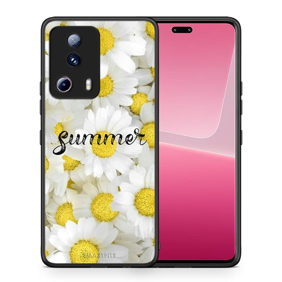 Θήκη Xiaomi 13 Lite 5G Summer Daisies από τη Smartfits με σχέδιο στο πίσω μέρος και μαύρο περίβλημα | Xiaomi 13 Lite 5G Summer Daisies Case with Colorful Back and Black Bezels